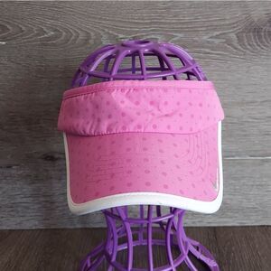 Nike Golf Pink White Polka Dot Visor